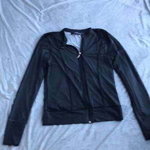 Dark grey mesh long sleeve anatomie jacket